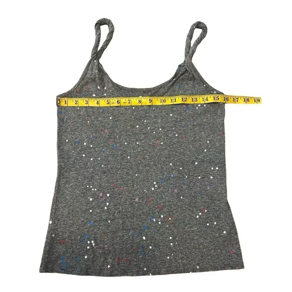 Current/Elliott Women's Grey Spaghetti Strap Tank Top Casual Summer Size 0